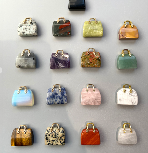 Crystals - Mini Handbag - Rainbow Moonstone