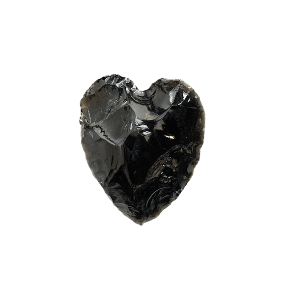 Crystal Heart - Black Obsidian (small)