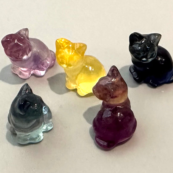 Crystal - Rainbow Fluorite - Mini Carvings