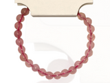 Crystal Bead Bracelet - Rose Quartz