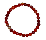 Crystal Bead Bracelet - Carnelian