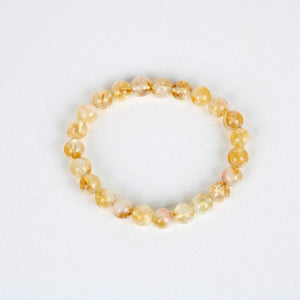 Crystals - Bead Bracelet - Citrine (natural untreated)