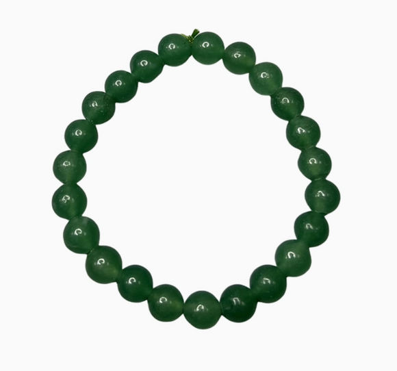 Crystal Bead Bracelet - Green Aventurine