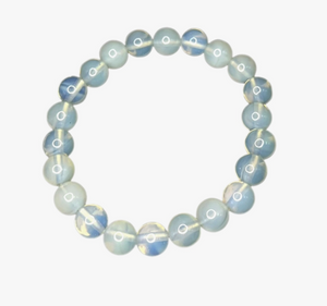 Crystal Bead Bracelet - Opalite