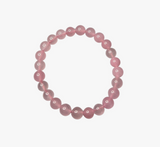 Crystal Bead Bracelet - Rose Quartz