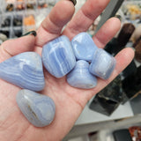 Crystals - Polished Tumble Stones - Blue Lace Agate