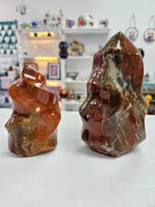 Brecciated Jasper Flame