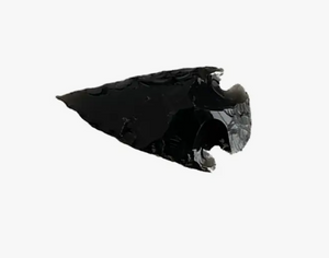 Crystal Arrowhead - Black Obsidian