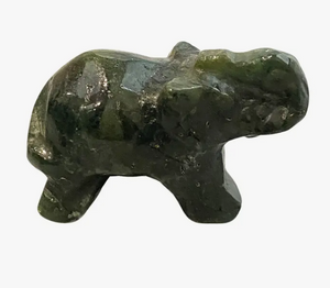 Crystal Elephant - Moss Agate