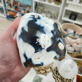 Crystal Freeform - Orca Agate 1/2 Polished