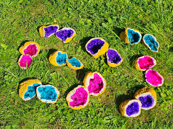 Dyed Crystal Geode - Large