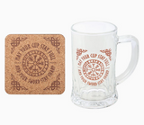 Glass Tankard - Viking Compass