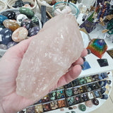 Crystal Half Polished & Half Raw - Rose Quartz