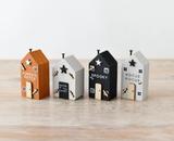 Halloween Rustic House Blocks
