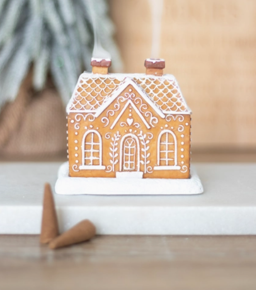 Christmas Incense Cone Burner - Gingerbread House