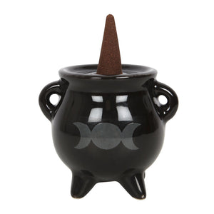 Incense Holder - Ceramic Cauldron - For Sticks or Cones