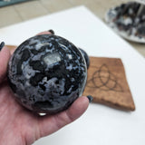 Crystal Sphere - Indigo Gabbro