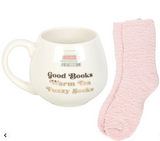 Mug & Socks - Good Books & Fuzzy Socks