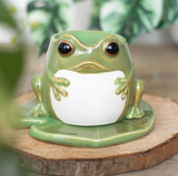 Oil Burner - Frog & Lily Pad