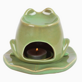 Oil Burner - Frog & Lily Pad