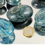 Crystals - Palm Stones - Blue Apatite