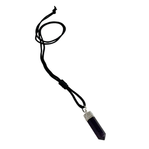 Crystal Pencil Pendant - Amethyst