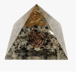 Orgone Reiki Healing Pyramid - Rainbow Moonstone