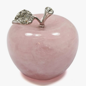 Crystal Apple - Rose Quartz