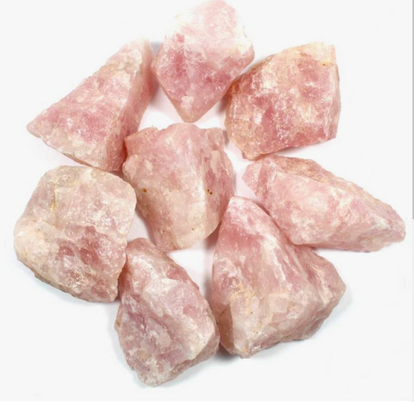 Crystals - Rough Cut - Rose Quartz
