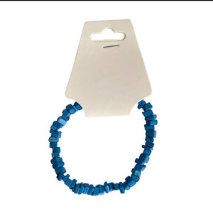 Gemstone Chip Stretch Bracelet - Turquoise