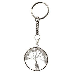 Crystals - Keyring - Tree of Life - Clear Quartz