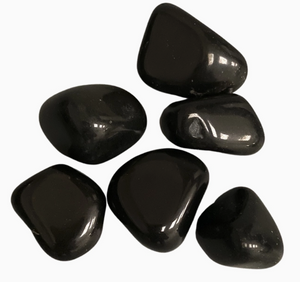 Crystals - Polished Tumble Stones - Black Agate