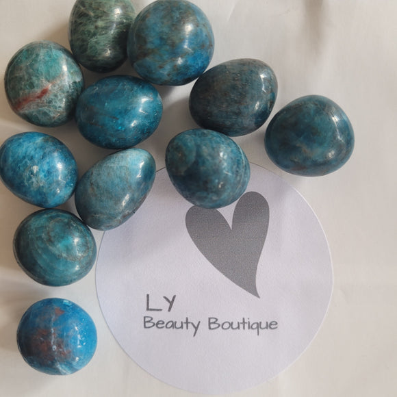 Crystals - Polished Tumble Stones - Blue Apatite