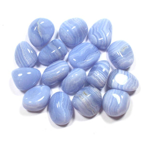 Crystals - Polished Tumble Stones - Blue Lace Agate