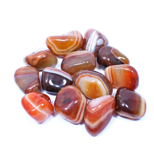 Crystals - Polished Tumble Stones - Red Banded Agate