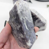 Lepidolite with Pink Tourmaline (Unicorn Stone) 1/2 Polished Slabs