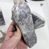 Lepidolite with Pink Tourmaline (Unicorn Stone) 1/2 Polished Slabs