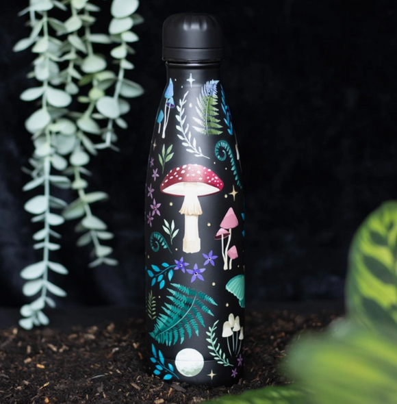 Dark Forest Print Metal Water Bottle