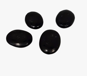 Crystal Worry Stone - Black Agate