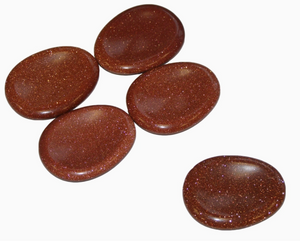 Crystal Worry Stone - Goldstone