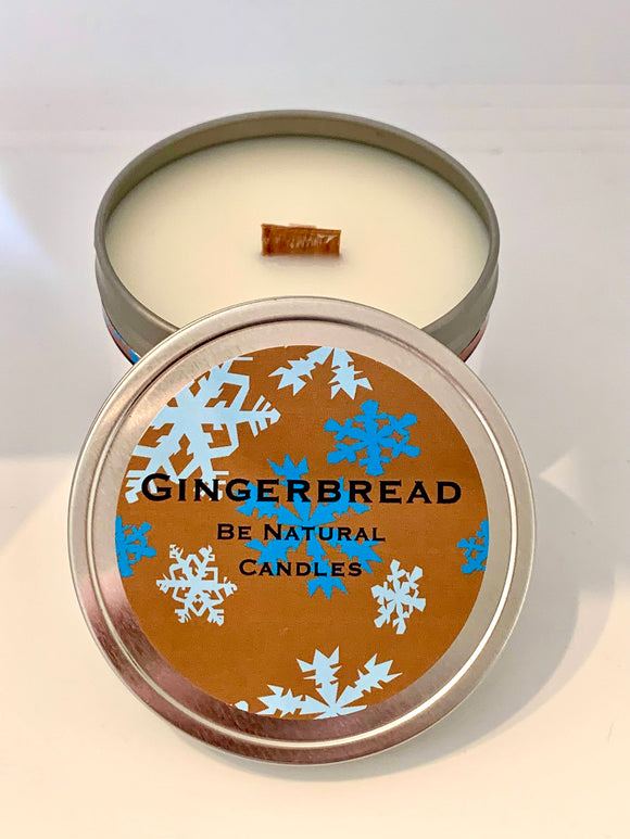 Be Natural - Tinned Soy Candle - Gingerbread