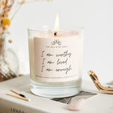 Crystal Candle - Self Love Affirmation