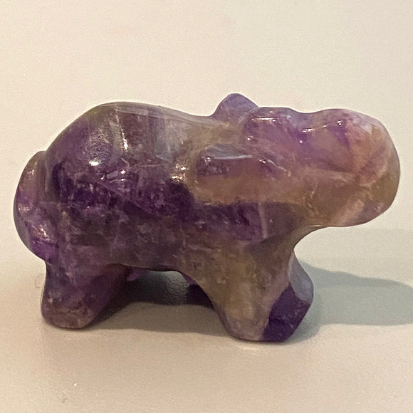 Crystal Elephant - Amethyst