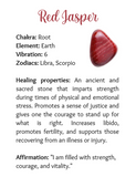 Crystal Heart - Red Jasper