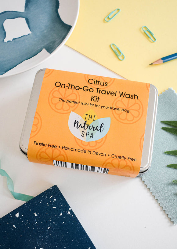 On The Go - Zero Waste Travel Wash Kit - Citrus