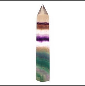 Obelisk Tower - Rainbow Flourite