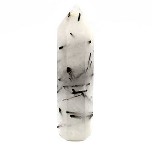 Crystals - Obelisk Tower - Tourmalinated Quartz