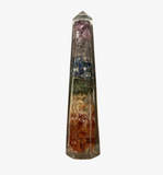 Orgonite Obelisk Tower - 7 Chakra