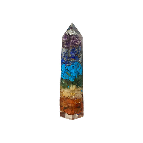 Orgonite Obelisk Tower - 7 Chakra