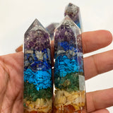 Orgonite Obelisk Tower - 7 Chakra